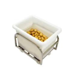 Bac de stockage Sans couvercle blanc plastique 69x53,5x48 cm 100 L fond plein parois pleines - GILAC