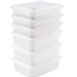 GILAC Bac à diviseuse Sans couvercle blanc plastique 53x41x14 cm 20 L fond plein parois pleines