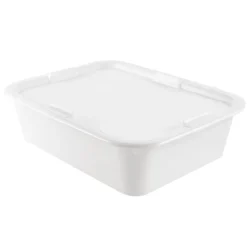 GILAC Bac à diviseuse Sans couvercle blanc plastique 53x41x14 cm 20 L fond plein parois pleines