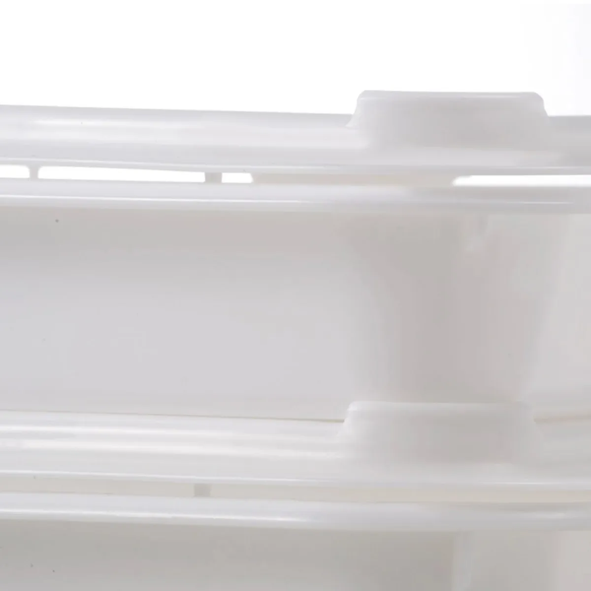 GILAC Bac à diviseuse Sans couvercle blanc plastique 53x40x8 cm 10 L fond plein parois pleines New