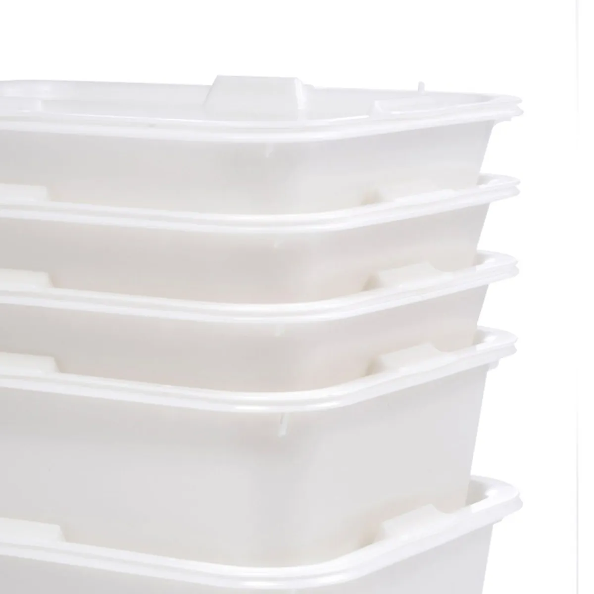 GILAC Bac à diviseuse Sans couvercle blanc plastique 53x40x8 cm 10 L fond plein parois pleines New