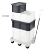GILAC Bac gerbable Sans couvercle blanc plastique 60x40x21,7 cm 35 L fond plein parois pleines Online