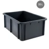 Bac gerbable Sans couvercle gris plastique 60x40x21,7 cm 35 L fond plein parois pleines - GILAC Outlet