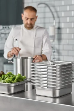 PUJADAS Bac GN 1/6 inox 18/10 P15 cm 2,2 L Hot