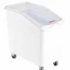 GILAC Bac à ingrédients plastique blanc 72,5x41x67,5 cm 100 L Avec couvercle Avec roues