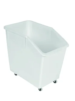 GILAC Bac à ingrédients plastique blanc 66x40x62,5 cm 80 L Sans couvercle Avec roues Clearance