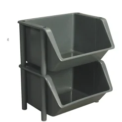 Bac à ingrédients plastique gris 52,5x42,5x31,5 cm Sans couvercle - GILAC Sale
