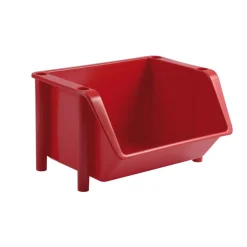 Bac à ingrédients plastique rouge 52,5x42,5x31,5 cm Sans couvercle - GILAC Discount