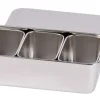 Bac 4 mini boites japonaises inox 28,1x11,8x6,3 cm Avec couvercle - L.TELLIER