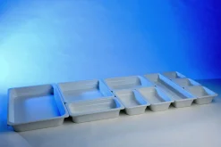 Bac mélamine blanc 26,5x16,2x6,5 cm 1,35 L Ecoline - APS Outlet