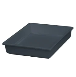 PLATEX Bac mélamine gris 265x325x65 mm Vestah Outlet