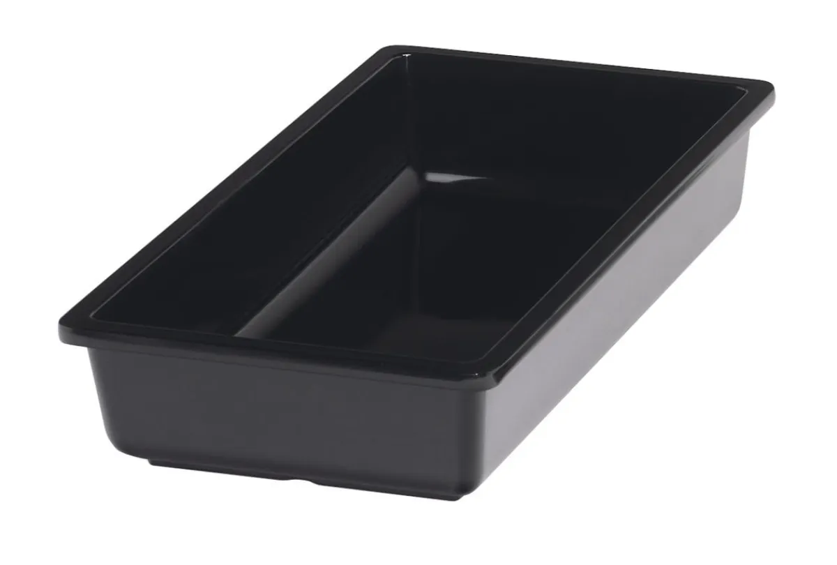Bac noir mélamine 32,5 cm Vestah - PLATEX New