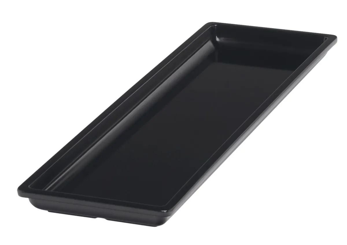 Bac noir mélamine 53 cm Vestah - PLATEX Discount