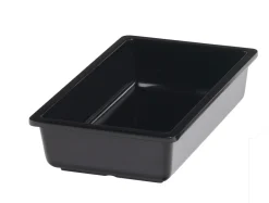 PLATEX Bac noir mélamine 26,5 cm Vestah Discount