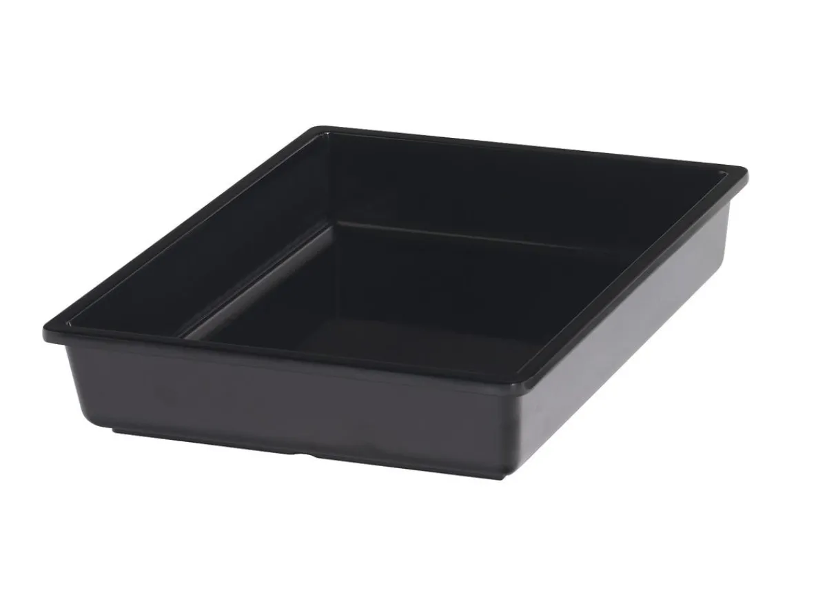Bac noir mélamine 32,5 cm Vestah - PLATEX Online
