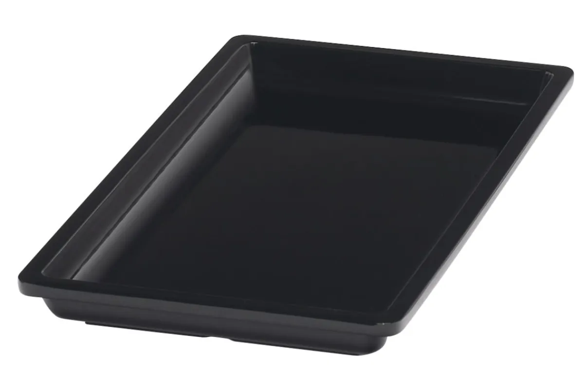 Bac noir mélamine 32,5 cm Vestah - PLATEX