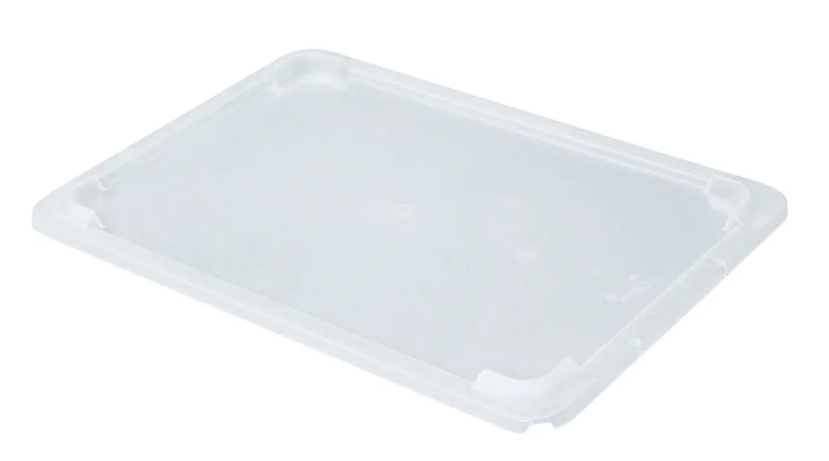 GILAC Bac plat Avec couvercle blanc plastique 48,5x33,5x7,5 cm 8 L fond plein parois pleines Outlet