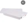 GILAC Bac plat HACCP Avec couvercle blanc plastique 49x33,7x9 cm 8 L fond plein parois pleines Sale