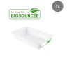 GILAC Bac plat Sans couvercle blanc plastique 43,7x28,5x7,5 cm 5 L fond plein parois pleines Online