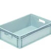 Aucune Bac plein Sans couvercle gris plastique 60x40x17 cm 35,6 L fond plein parois pleines