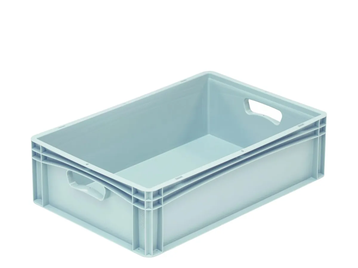 Aucune Bac plein Sans couvercle gris plastique 60x40x17 cm 35,6 L fond plein parois pleines