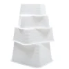 Bac profond Sans couvercle blanc plastique 54x44x20 cm 30 L fond plein parois pleines - GILAC Sale