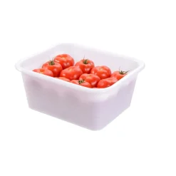 Bac profond Sans couvercle blanc plastique 37x31x16 cm 10 L fond plein parois pleines - GILAC Outlet