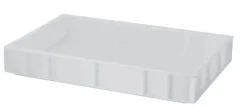 Bac à pâtons Sans couvercle blanc plastique 60x40x9 cm 15 L fond plein parois pleines - GILAC Online