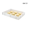 Bac à pâtons Sans couvercle blanc plastique 53x32,5x9 cm 12 L fond plein parois pleines - GILAC New