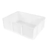 GILAC Bac à pâtons Sans couvercle blanc plastique 40x30x13 cm 12 L fond plein parois pleines Sale