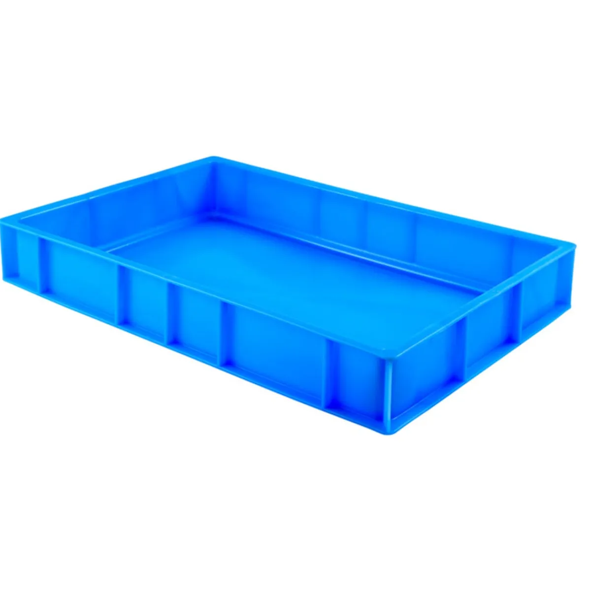 Bac à pâtons Sans couvercle bleu plastique 60x40x9 cm 15 L fond plein parois pleines - GILAC Outlet