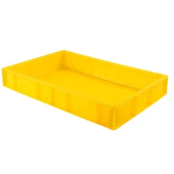 GILAC Bac à pâtons Sans couvercle jaune plastique 60x40x9 cm 15 L fond plein parois pleines Best