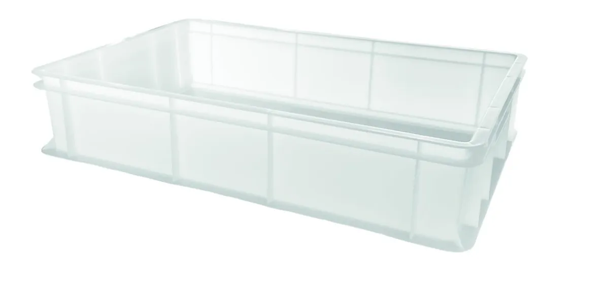 Bac à pâtons Sans couvercle plastique 60x40x13 cm 23 L fond plein parois pleines - GILAC Discount