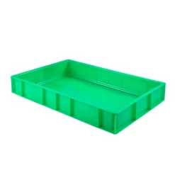 GILAC Bac à pâtons Sans couvercle vert plastique 60x40x9 cm 15 L fond plein parois pleines New