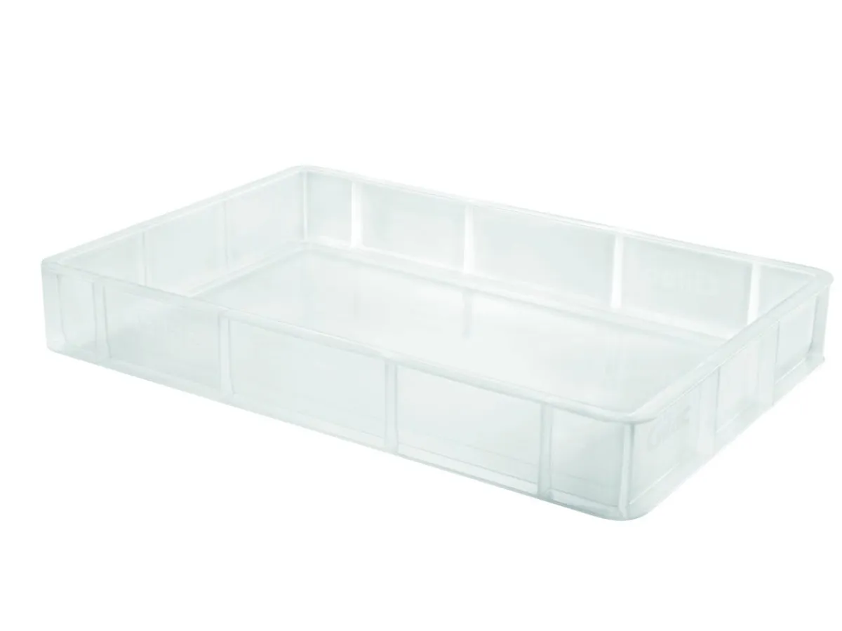 GILAC Bac à pâtons transparent plastique 60x40x9 cm 15 L fond plein parois pleines Sale