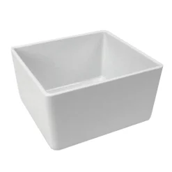 DALEBROOK Bac rectangulaire blanc mélamine 16,2 cm Chunky Crock Best