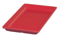 Bac rectangulaire rouge mélamine 32,5 cm Vestah - PLATEX Best