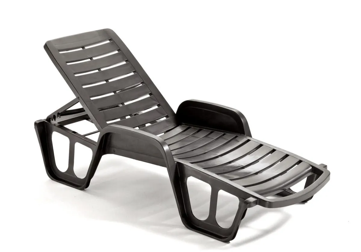 Aucune Bain de soleil gris anthracite Discount