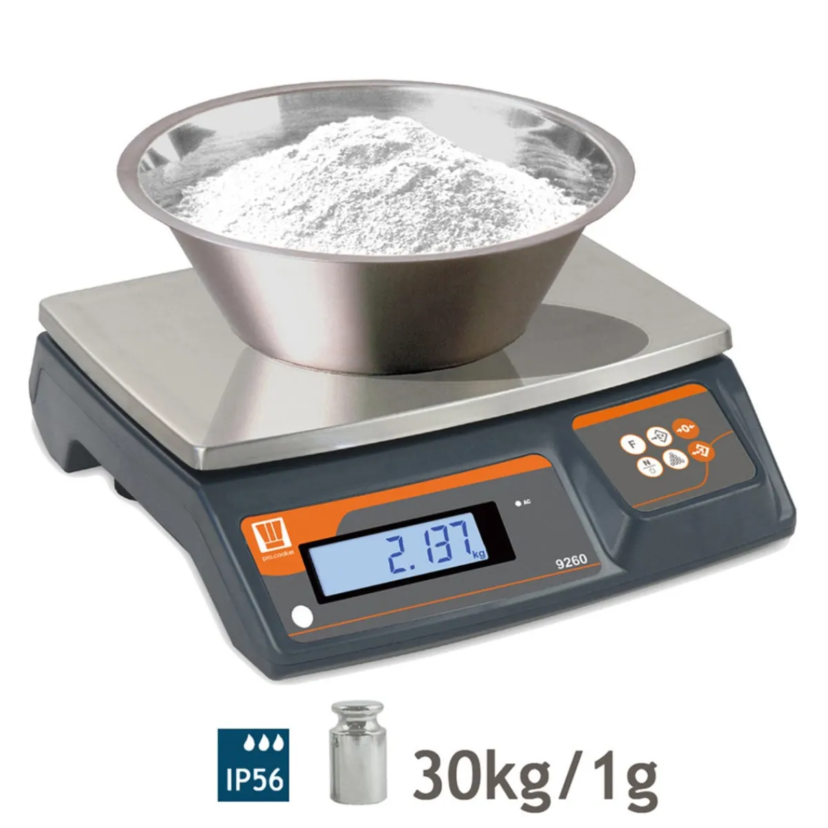 PRO.COOKER Balance de laboratoire 30 kg 1 °C 230v Online