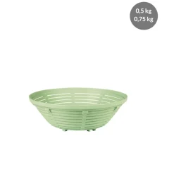 GILAC Banneton Sans couvercle vert plastique 9 cm fond ajouré parois ajourées Discount