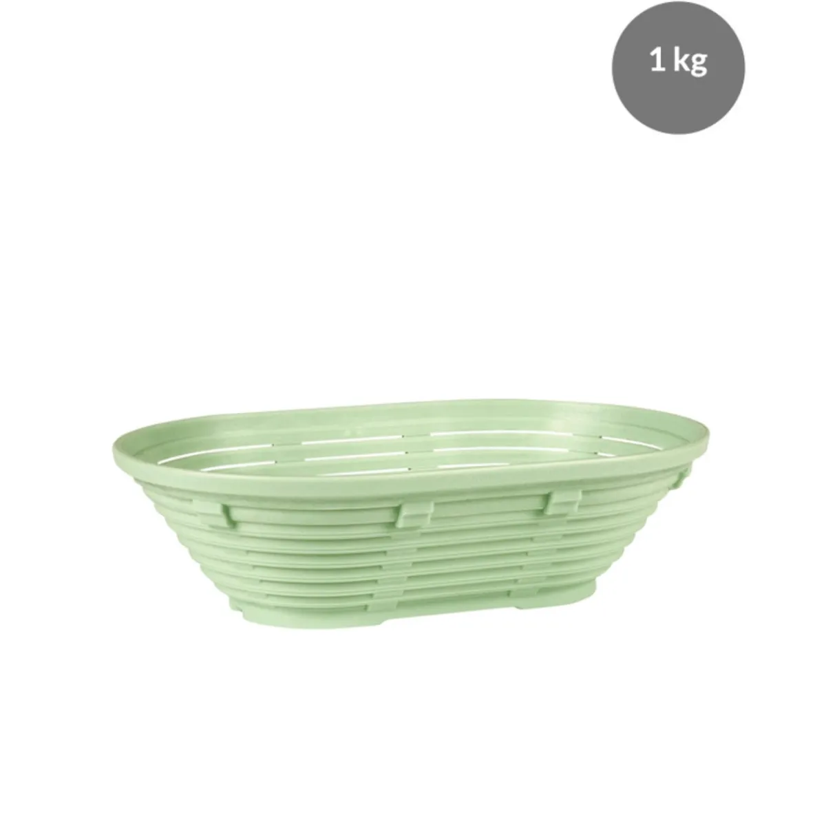 GILAC Banneton Sans couvercle vert plastique 27x17x9 cm 1 L fond ajouré parois ajourées Sale