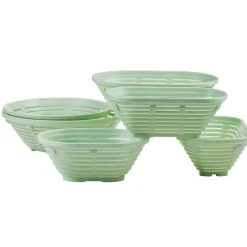 GILAC Banneton Sans couvercle vert plastique Ø 23 cm 9 cm fond ajouré parois ajourées Clearance