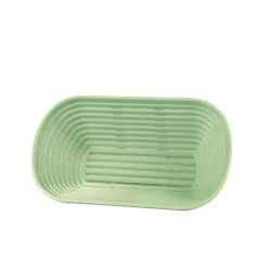GILAC Banneton Sans couvercle vert plastique 29x13x9 cm 0,75 L fond ajouré parois ajourées New