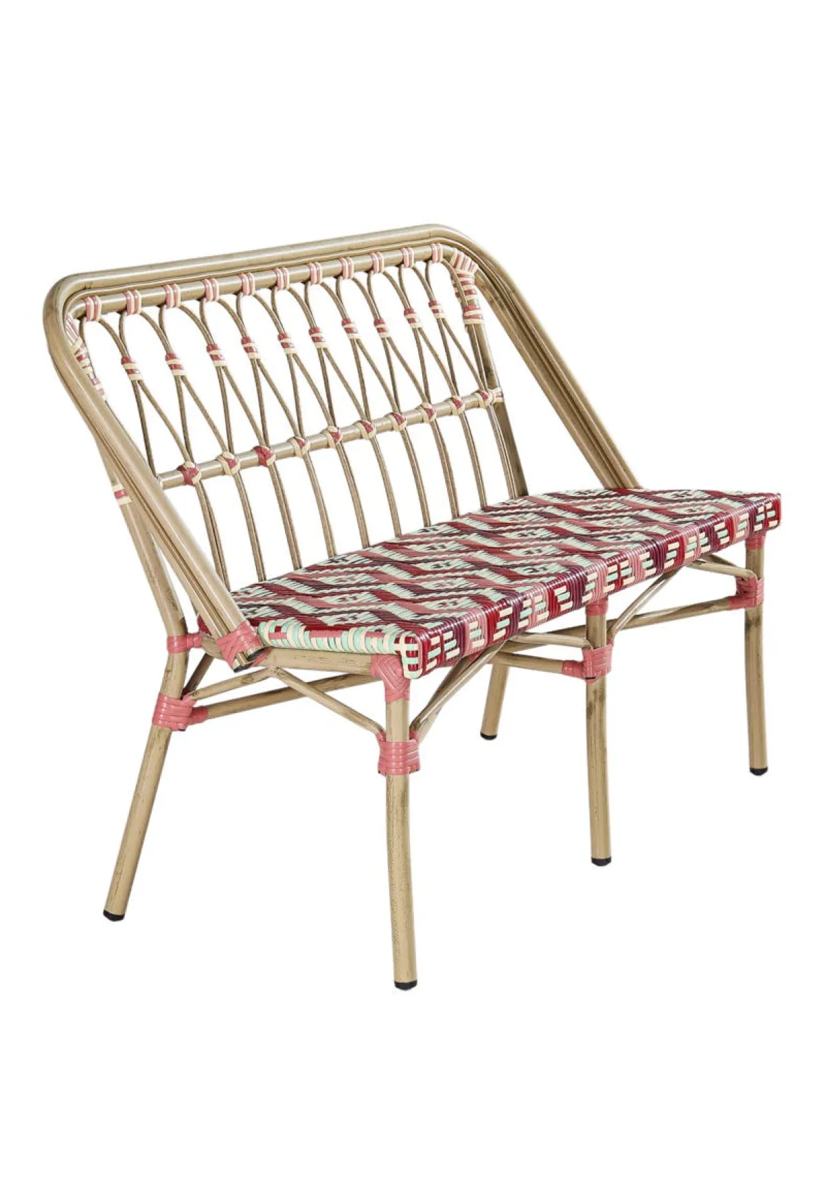 FLEXMOB Banquette d'extérieur 84,5x118x57,5 cm Magenta Hot