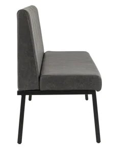 FLEXMOB Banquette d'intérieur gris anthracite 94x120x60 cm Wendy