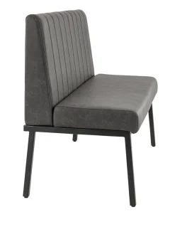 FLEXMOB Banquette d'intérieur gris anthracite 94x120x60 cm Wendy