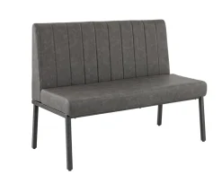 FLEXMOB Banquette d'intérieur gris anthracite 94x120x60 cm Wendy