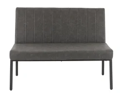 FLEXMOB Banquette d'intérieur gris anthracite 94x120x60 cm Wendy