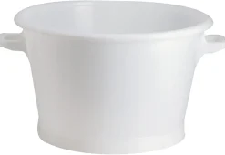 GILAC Baquet rond blanc plastique