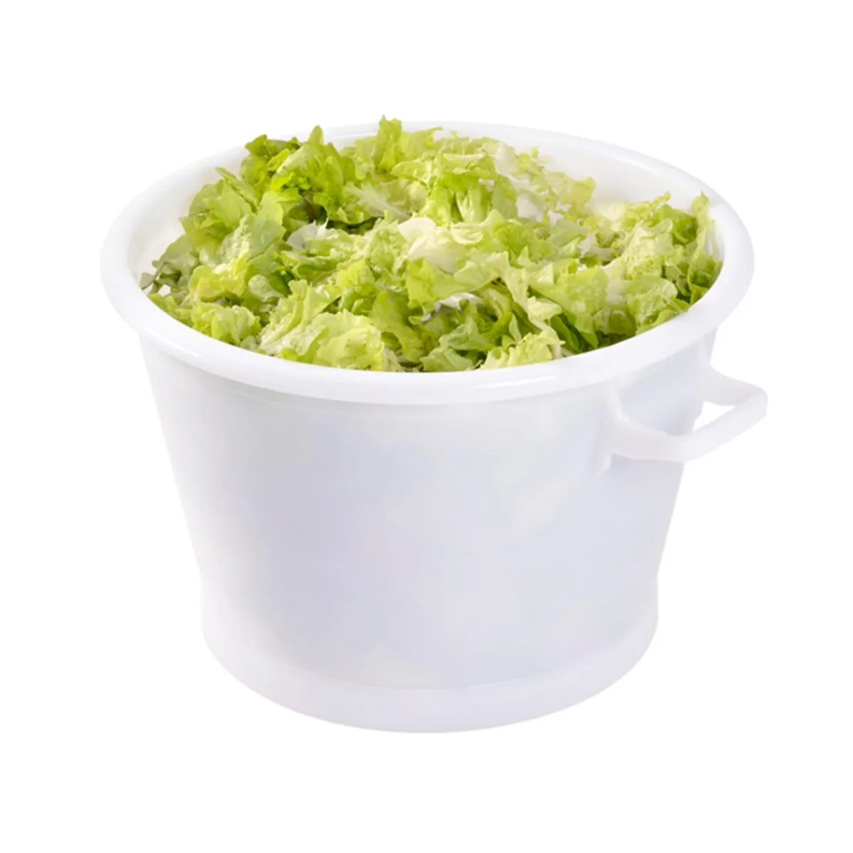 Baquet Sans couvercle blanc plastique 55x47,5x31,5 cm 35 L fond plein parois pleines - GILAC Online